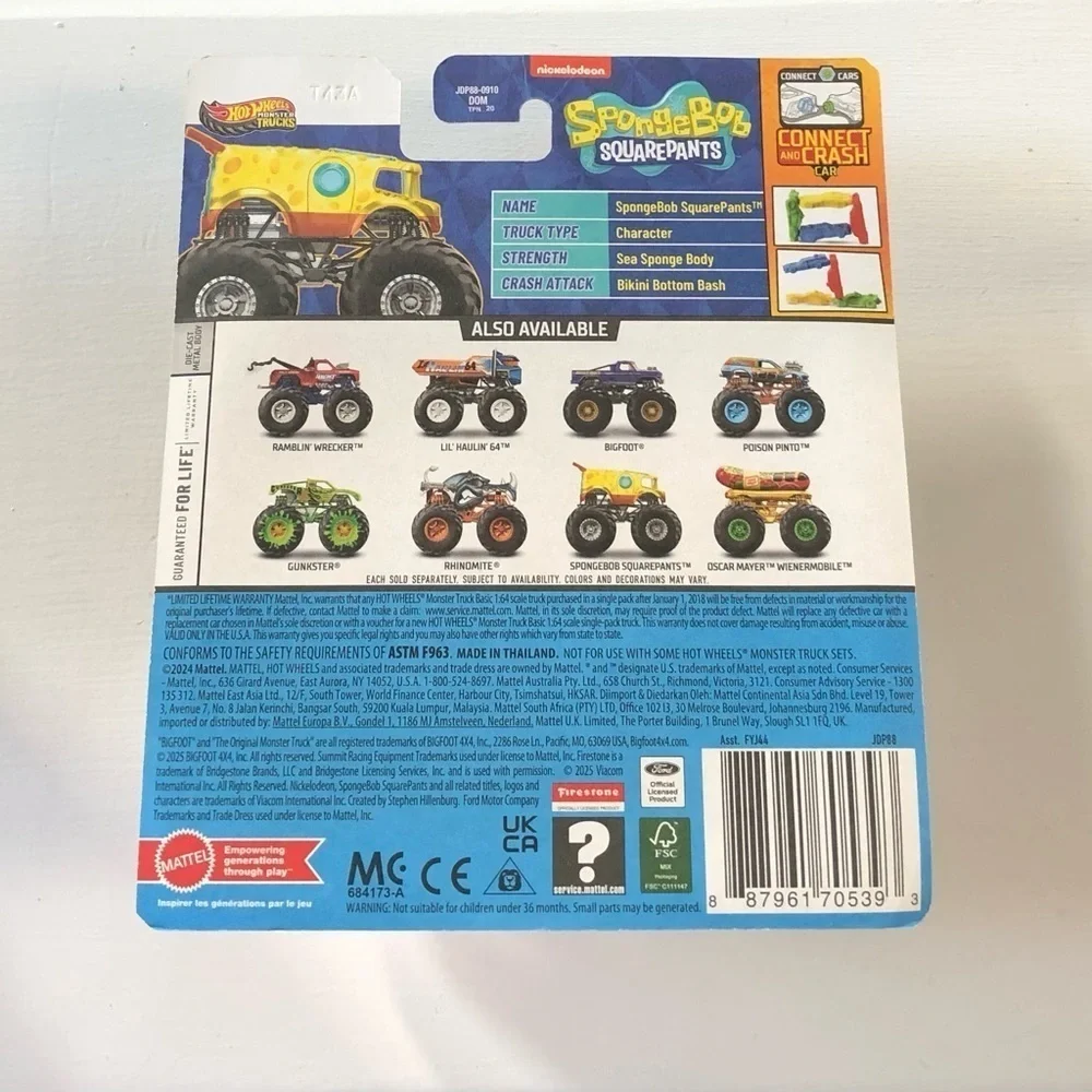 Hot Wheels Monster Trucks x SpongeBob SquarePants - BRAND NEW!!
